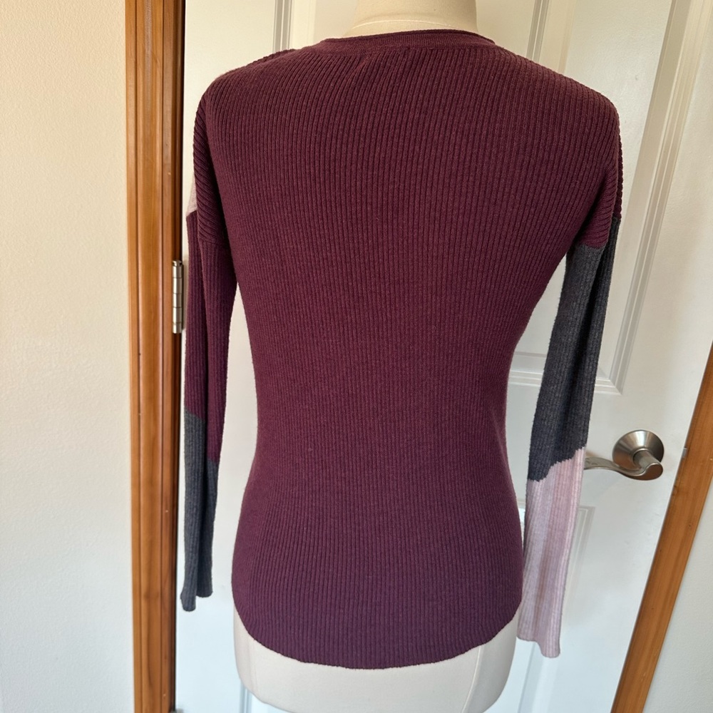 Smartwool | Colorblock Rib Sweater | XS - Picture 4 of 12
